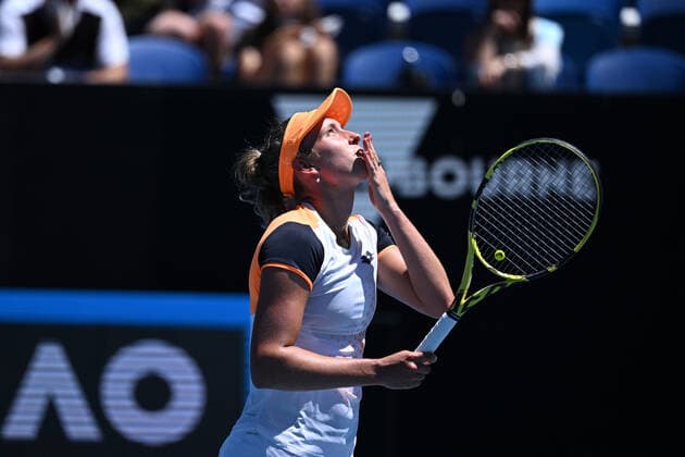 Elise Mertens (Bel) TENNIS : Australian Open 2022 - 22 janvier AntoineCouvercelle Panoramic 