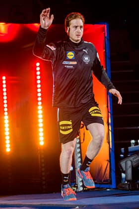 Bratislava, 21. Januar 2022: Handball EHF EM, Hauptrunde, Gruppe 2, Deutschland vs. Norwegen Lukas Stutzke (Deutschland Bergischer HC) Bratislava Ondreja Nepelu Arena Slovakia