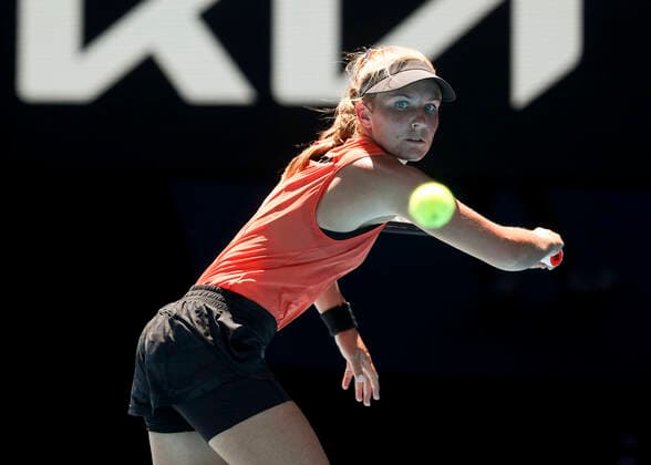 Maddison Inglis (AUS) Tennis - Australian Open 2022 - Grand Slam - Melbourne Park - Melbourne - Victoria - Australia - 22 January 2022. Copyright: xJuergenxHasenkopfx