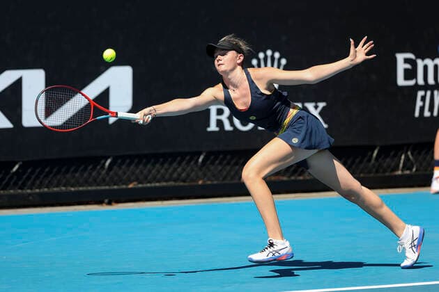 Lucie Havlickova (CZE), Maedchen Einzel GS Tennis - Australian Open 2022 - Grand Slam - Melbourne Park - Melbourne - Victoria - Australia - 23 January 2022. Copyright: xJuergenxHasenkopfx