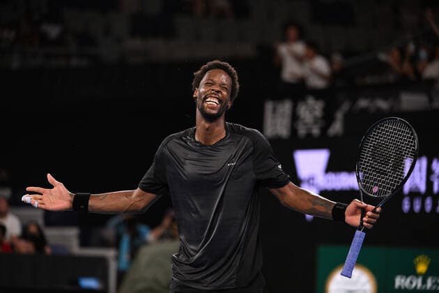 Gael Monfils TENNIS : Australian Open 2022 - 23 janvier AntoineCouvercelle Panoramic 