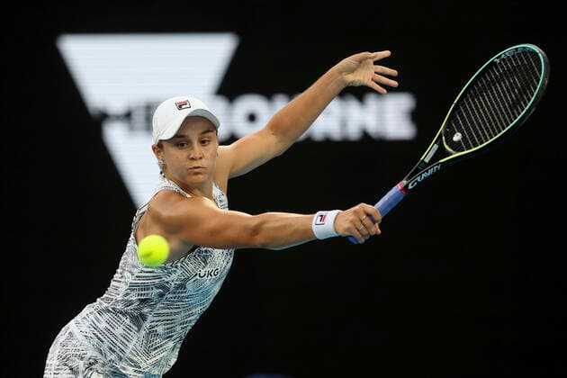 Ashleigh Barty (AUS) Tennis - Australian Open 2022 - Grand Slam - Melbourne Park - Melbourne - Victoria - Australia - 23 January 2022. Copyright: xJuergenxHasenkopfx