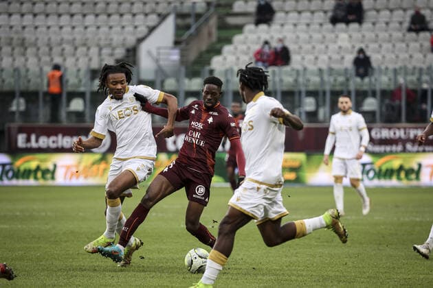 Boubacar TraorÃ 8 (FC Metz) FOOTBALL : Metz vs Nice - Ligue 1 -23 01 2022 ElyxandroCegarra Panoramic 