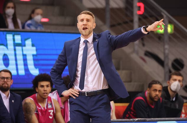 Tuomas Ilsalo , Trainer (TB Bonn) Telekom Baskets Bonn vs. Brose Bamberg, Basketball, 1. Easy Credit- Bundesliga, 18. Spieltag, 23.01.2022, Telekom Baskets Bonn vs. Brose Bamberg, Basketball, 1. Easy Credit- Bundesliga, 23. Spieltag, 23.01.2022 Bonn Copyright: xJoergxNiebergall Eibner-Pressefox EP_JNL