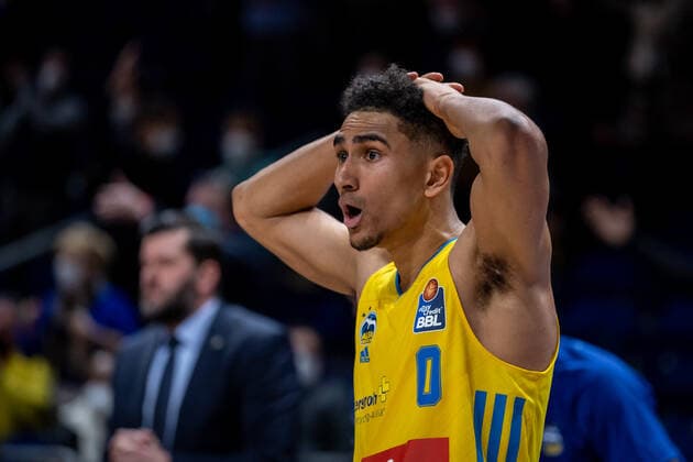 Basketball Berlin 23.01.2022 Saison 2021 2022 1. Bundesliga easyCredit BBL Alba Berlin - MHP Riesen Ludwigsburg Maodo Lo (Alba Berlin, No.00)