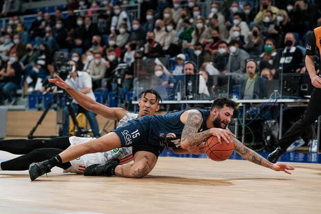 , MLP Academics Heidelberg vs. FC Bayern Muenchen, Basketball, easyCredit Bundesliga, 18.Spieltag, Saison 2021 2022, 23.01.2022, MLP Academics Heidelberg vs. FC Bayern Muenchen, Basketball, easyCredit Bundesliga, 18.Spieltag, Saison 2021 2022, 23.01.2022, Heidelberg Copyright: xEibner-Pressefotox EP_EER