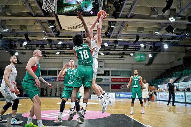 medi bayreuth - Legia Warschau , Basketball, FIBA Europe Cup, Runde 2 , Spieltag 3, Spielzeit 2021 2022, 23.01.2022 medi bayreuth - Legia Warschau , Basketball, FIBA Europe Cup, Runde 2, Spieltag 3, Spielzeit 2021 2022, 23.01.2022, Foto: EIBNER Thorsten OCHS Copyright: xEibner-Pressefoto ThorstenxOchsx EP_TOS