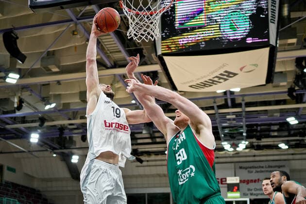 medi bayreuth - Legia Warschau , Basketball, FIBA Europe Cup, Runde 2 , Spieltag 3, Spielzeit 2021 2022, 23.01.2022 medi bayreuth - Legia Warschau , Basketball, FIBA Europe Cup, Runde 2, Spieltag 3, Spielzeit 2021 2022, 23.01.2022, Foto: EIBNER Thorsten OCHS Copyright: xEibner-Pressefoto ThorstenxOchsx EP_TOS
