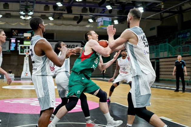 medi bayreuth - Legia Warschau , Basketball, FIBA Europe Cup, Runde 2 , Spieltag 3, Spielzeit 2021 2022, 23.01.2022 medi bayreuth - Legia Warschau , Basketball, FIBA Europe Cup, Runde 2, Spieltag 3, Spielzeit 2021 2022, 23.01.2022, Foto: EIBNER Thorsten OCHS Copyright: xEibner-Pressefoto ThorstenxOchsx EP_TOS