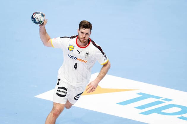 Johannes GOLLA (04) during the handball match Germany vs Sweden, Men™s EHF EURO 2022 Hungary, Slovakia, Bratislava, 23.01.2021,  Copyright: xJozoxCabrajax xkolektiffx
