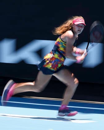 Ksenia Zaytseva (RUS), Maedchen Einzel GS Tennis - Australian Open 2022 - Grand Slam - Melbourne Park - Melbourne - Victoria - Australia - 24 January 2022. Copyright: xJuergenxHasenkopfx