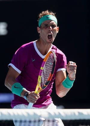 Rafael Nadal (ESP) Tennis - Australian Open 2022 - Grand Slam - Melbourne Park - Melbourne - Victoria - Australia - 25 January 2022. Copyright: xJuergenxHasenkopfx