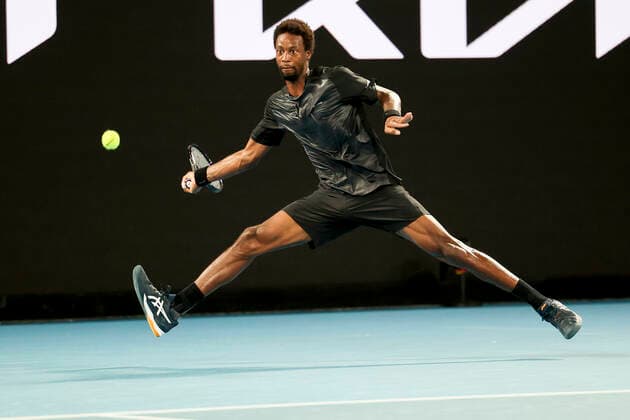 Gael Monfils Tennis - Australian Open 2022 - Grand Slam - Melbourne Park - Melbourne - Victoria - Australia - 25 January 2022. Copyright: xJuergenxHasenkopfx