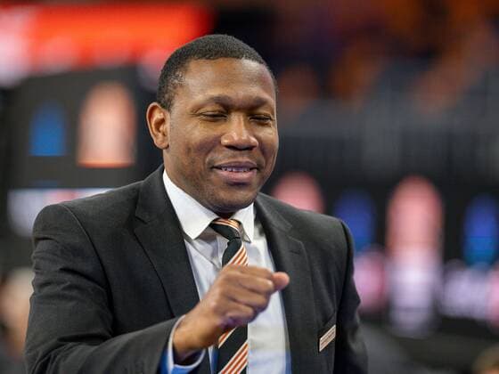 Tyron Mccoy (Ratiopharm Ulm Co-Trainer), GER, Ratiopharm Ulm vs. Virtus Segafredo Bologna, Basketball, EuroCup, Group B, 7DAYS, Spielzeit 2021 2022, 25.01.2022, GER, Ratiopharm Ulm vs. Virtus Segafredo Bologna, Basketball, EuroCup, Group B, 7DAYS, Spielzeit 2021 2022, 25.01.2022 Ulm Copyright: xEibner-Pressefoto SaschaxWaltherx EP_EER
