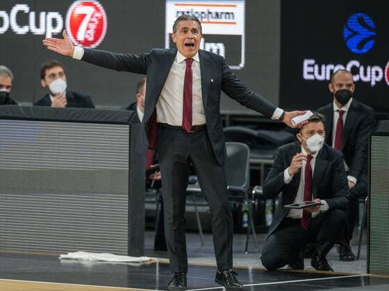 Sergio Scariolo (VIB, Headcoach), GER, Ratiopharm Ulm vs. Virtus Segafredo Bologna, Basketball, EuroCup, Group B, 7DAYS, Spielzeit 2021 2022, 25.01.2022, GER, Ratiopharm Ulm vs. Virtus Segafredo Bologna, Basketball, EuroCup, Group B, 7DAYS, Spielzeit 2021 2022, 25.01.2022 Ulm Copyright: xEibner-Pressefoto SaschaxWaltherx EP_EER