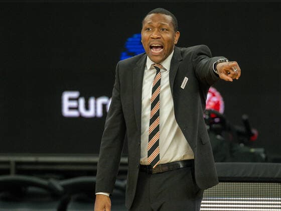 Tyron Mccoy (Ratiopharm Ulm, Co-Trainer), GER, Ratiopharm Ulm vs. Virtus Segafredo Bologna, Basketball, EuroCup, Group B, 7DAYS, Spielzeit 2021 2022, 25.01.2022, GER, Ratiopharm Ulm vs. Virtus Segafredo Bologna, Basketball, EuroCup, Group B, 7DAYS, Spielzeit 2021 2022, 25.01.2022 Ulm Copyright: xEibner-Pressefoto SaschaxWaltherx EP_EER