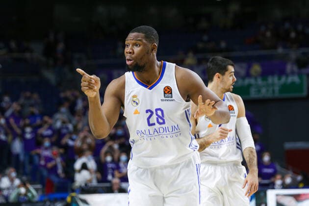 25th January 2022; Wizink Center; Madrid, Spain; Turkish Airlines Euroleague Basketball; Spain, Real Madrid versus Unics Kazan; Guerschon Yabusele (Madrid) Madrid Madrid Spain Basketball Copyright: xAlbaxPachecox xAgenciaxLOFx