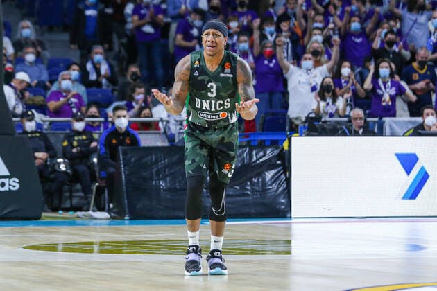 25th January 2022; Wizink Center; Madrid, Spain; Turkish Airlines Euroleague Basketball; Spain, Real Madrid versus Unics Kazan; Isaiah Canaan (Unics) Madrid Madrid Spain Basketball Copyright: xAlbaxPachecox xAgenciaxLOFx