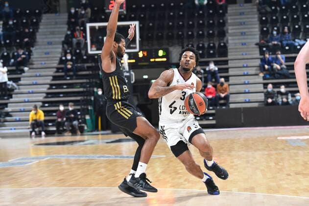 Chris Jones (asvel) BASKETBALL : LDLC ASVEL vs Bayern Munich - Euroligue - 25 01 2022 FredericChambert Panoramic 