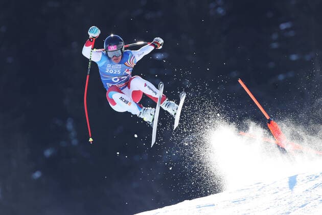 Bilder des Jahres 2022, Sport 01 Januar Sport Themen der Woche KW04 Sport Bilder des Tages ALPINE SKIING - FIS EC Saalbach-Hinterglemm SAALBACH,AUSTRIA,26.JAN.22 - ALPINE SKIING - FIS Europa Cup, downhill, men. Image shows Franjo von Allmen (SUI).  GEPAxpictures xMathiasxMandl