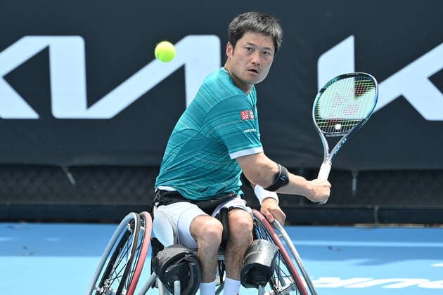 TENNIS AUSTRALIAN OPEN, Shingo Kunieda of Japan during his Men s Wheelchair Singles final match against Alfie Hewett of Great Britain on day 11 of the Australian Open at Melbourne Park in Melbourne, Thursday, January 27, 2022. ( NO ARCHIVING, EDITORIAL USE ONLY, NO USE IN BOOKS WITHOUT CONSENT MELBOURNE VICTORIA AUSTRALIA  Copyright: xJOELxCARRETTx 20220127001617481516