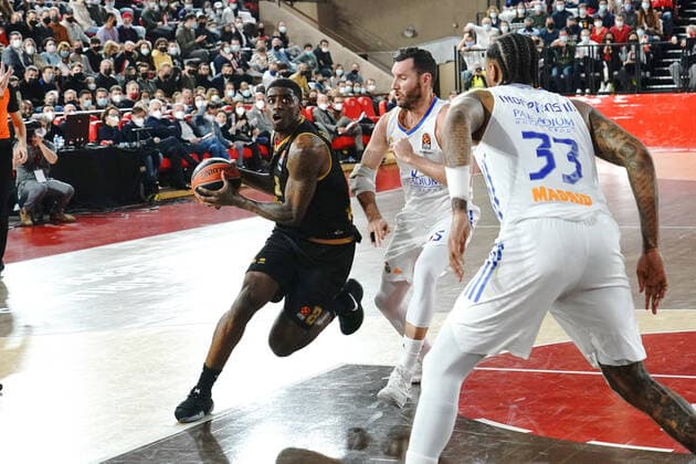 Dwayne Bacon (AS Monaco) BASKETBALL : AS Monaco vs Real Madrid - Euroleague - Monaco - 28 01 2022 NorbertScanella Panoramic 