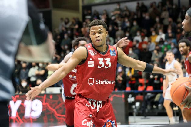 GER;Niners;Chemnitz99; Fraport;Skyliners;Frankfurt;Baskettball; Bundesliga; 19.Spieltag; Heimspiel;BBL; Im Bild Niners 33 Eric Washington 28.01.2022 GER;Niners;Chemnitz99; Fraport;Skyliners;Frankfurt;Baskettball; Bundesliga; 19.Spieltag; Heimspiel; 28.01.2022 Chemnitz Copyright: xEibner-Pressefotox EP_RKR