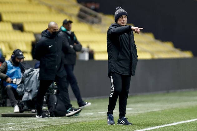 Der Zakarian Michel - Entraineur (Stade Brestois) FOOTBALL : 8e finale de la Coupe de France - FC Nantes vs Stade Brestois - 28 01 2022 AurelienMorissard Panoramic 