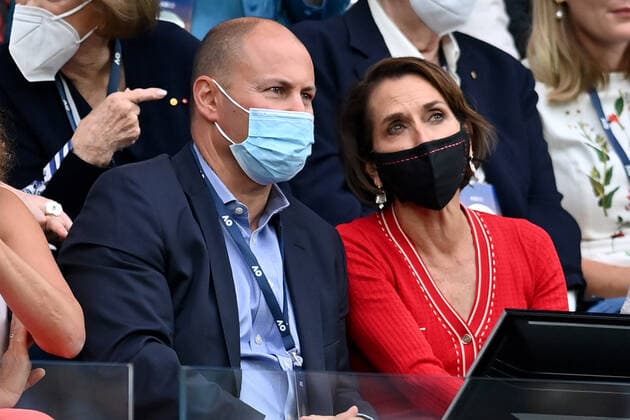 TENNIS AUSTRALIAN OPEN, Australian Treasurer Josh Frydenberg watches on with Tennis Australia CEO Jane Hrdlicka during the Women?s singles final between Ashleigh Barty of Australia and Danielle Collins of the USA on Day 13 of the Australian Open, at Melbourne Park, in Melbourne, Saturday, January 29, 2022. ( NO ARCHIVING, EDITORIAL USE ONLY, NO USE IN BOOKS WITHOUT CONSENT MELBOURNE VIC AUSTRALIA  Copyright: xJOELxCARRETTx 20220129001618070462