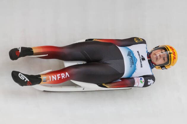 Bilder des Jahres 2022, Sport 01 Januar Sport Themen der Woche KW04 Jessica Degenhardt (GER, Deutschland), 1 29 2022, Winterberg (Deutschland), FIL Junioren Weltmeisterschaften 2022 Winterberg *** Jessica Degenhardt GER, Germany , 1 29 2022, Winterberg Germany , FIL Junior World Championships 2022 Winterberg xprx