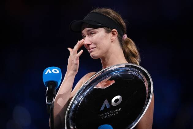 Mandatory Credit: Photo by James Gourley Shutterstock (12778010bx) Danielle Collins, runner-up in the Women s Singles Final Australian Open, Day Thirteen, Tennis, Melbourne Park, Melbourne, Australia - 29 Jan 2022 Australian Open, Day Thirteen, Tennis, Melbourne Park, Melbourne, Australia - 29 Jan 2022 Copyright: xJamesxGourley Shutterstockx 12778010bx