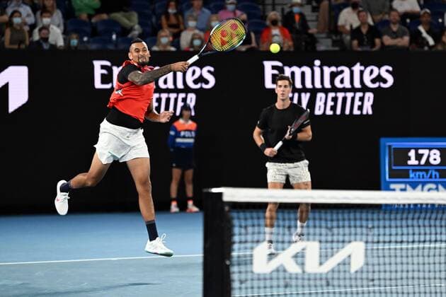 Mandatory Credit: Photo by James Gourley Shutterstock (12778010eq) Australian Open, Day Thirteen, Tennis, Melbourne Park, Melbourne, Australia - 29 Jan 2022 Australian Open, Day Thirteen, Tennis, Melbourne Park, Melbourne, Australia - 29 Jan 2022  Copyright: xJamesxGourley Shutterstockx 12778010eq