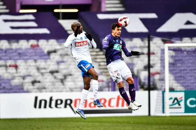 Denis Genreau (tfc) FOOTBALL : Toulouse vs Versailles - 8eme de Finale de Coupe de France - Toulouse - Le 29 01 2022 ThierryBreton Panoramic 