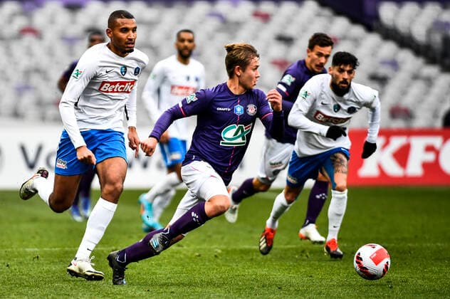 Mikael Skytta (tfc) FOOTBALL : Toulouse vs Versailles - 8eme de Finale de Coupe de France - Toulouse - Le 29 01 2022 ThierryBreton Panoramic 