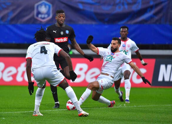But de Lusamba arnaud FOOTBALL : 8e Finale Coupe de France Nancy vs Amiens 29 01 2022 Mao Panoramic 