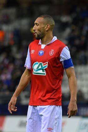 Attitude de Yunis Abdelhamid ( 5 - Reims ) - FOOTBALL : Reims vs Bastia - Coupe de France - 29 01 2022 FedericoPestellini Panoramic 
