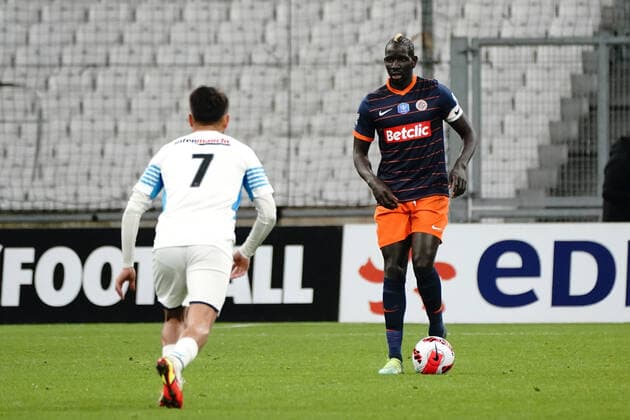Mamadou Sakho (Montpellier FC) FOOTBALL : Olympique de Marseille vs Montpellier - de 8 eme de finale Coupe de France - Marseille - 29 02 2022 NorbertScanella Panoramic 