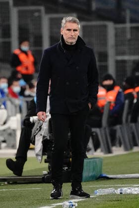 Olivier Dall Oglio (Entraineur de Montpellier FC) FOOTBALL : Olympique de Marseille vs Montpellier - de 8 eme de finale Coupe de France - Marseille - 29 02 2022 NorbertScanella Panoramic 