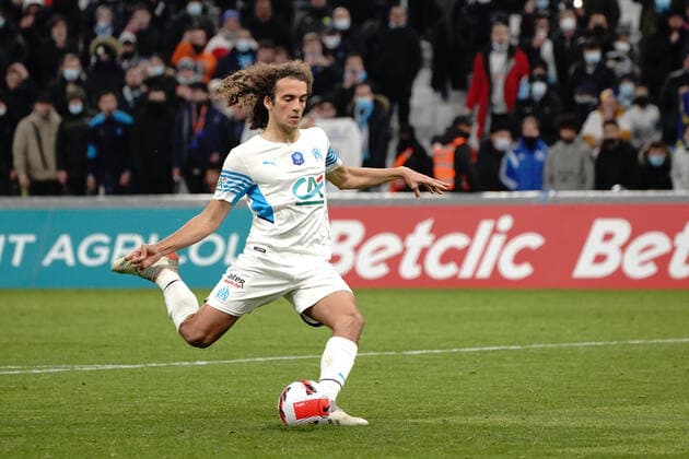 Matteo Guendouzi (Olympique de Marseille) FOOTBALL : Olympique de Marseille vs Montpellier - de 8 eme de finale Coupe de France - Marseille - 29 02 2022 NorbertScanella Panoramic 