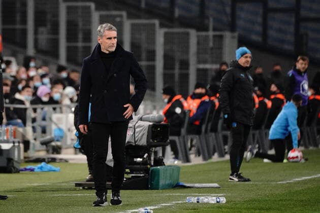 Olivier Dall Oglio (Entraineur de Montpellier FC) FOOTBALL : Olympique de Marseille vs Montpellier - de 8 eme de finale Coupe de France - Marseille - 29 02 2022 NorbertScanella Panoramic 