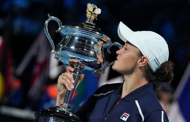 Tennis, Australian Open, Damen, Finale, Siegerin Ashleigh Barty 2022 Australian Open Ashleigh Barty , Australia
