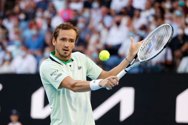 Daniil Medvedev, Finale, Endspiel Tennis - Australian Open 2022 - Grand Slam - Melbourne Park - Melbourne - Victoria - Australia - 30 January 2022. Copyright: xJuergenxHasenkopfx