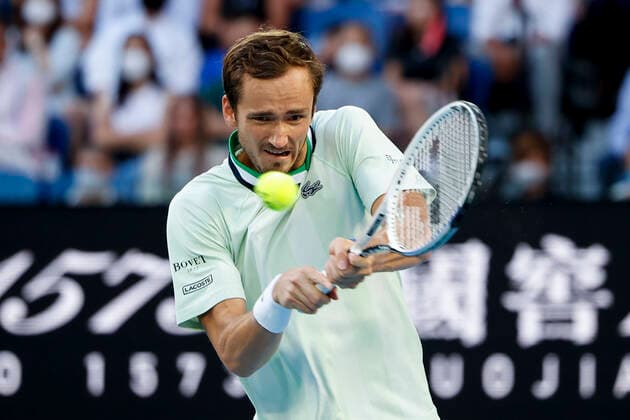 Daniil Medvedev, Finale, Endspiel Tennis - Australian Open 2022 - Grand Slam - Melbourne Park - Melbourne - Victoria - Australia - 30 January 2022. Copyright: xJuergenxHasenkopfx