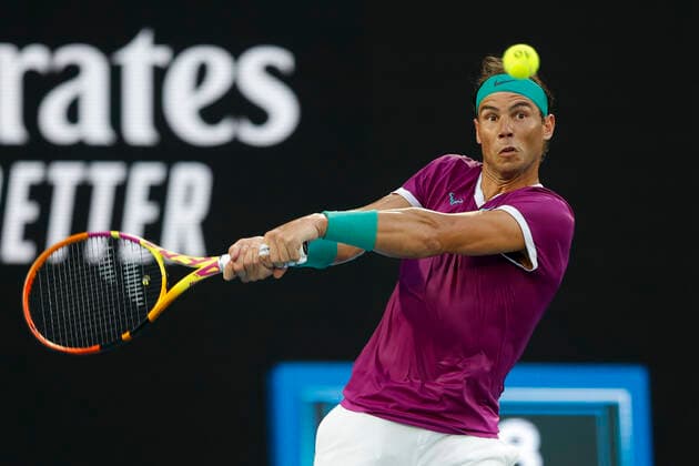 Rafael Nadal (ESP), Finale, Endspiel Tennis - Australian Open 2022 - Grand Slam - Melbourne Park - Melbourne - Victoria - Australia - 30 January 2022. Copyright: xJuergenxHasenkopfx