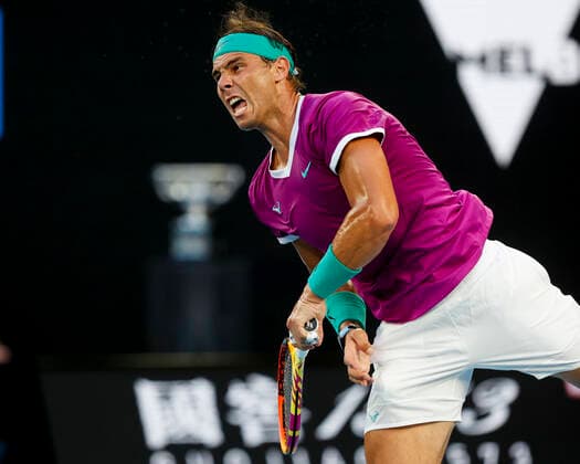 Rafael Nadal (ESP), Finale, Endspiel Tennis - Australian Open 2022 - Grand Slam - Melbourne Park - Melbourne - Victoria - Australia - 30 January 2022. Copyright: xJuergenxHasenkopfx