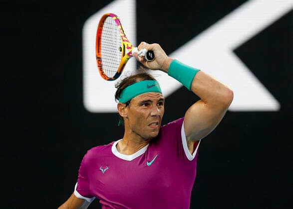 Rafael Nadal (ESP), Finale, Endspiel Tennis - Australian Open 2022 - Grand Slam - Melbourne Park - Melbourne - Victoria - Australia - 30 January 2022. Copyright: xJuergenxHasenkopfx