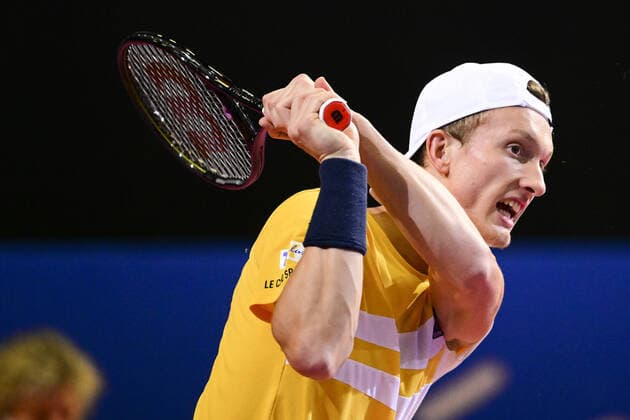 Jiri Lehecka (Cze) TENNIS : Open Sud de France 2022 - Montpellier - 29 01 2022 JBAutissier Panoramic 