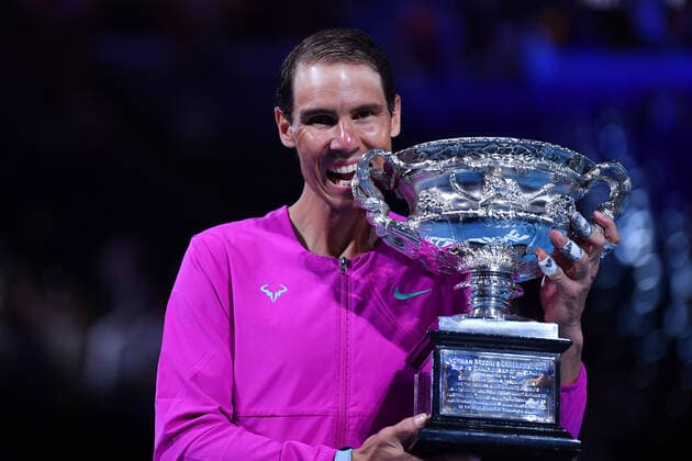 Rafael Nadal (Esp) TENNIS : Australian Open 2022 - 31 janvier AntoineCouvercelle Panoramic 