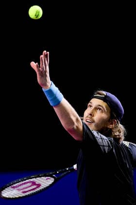 Lukas Lacko (Svk) TENNIS : Open Sud de France 2022 - Montpellier - 29 01 2022 JBAutissier Panoramic 