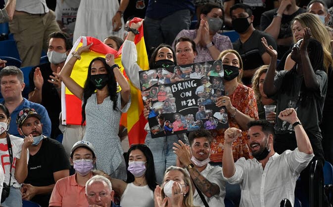 2022 Australian Open Rafael Nadal , Spain Supporters